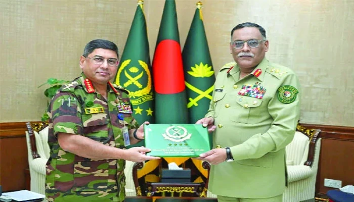 বাংলাদেশ সেনাপ্রধানের সঙ্গে পাকিস্তানের সিজেসিসি চেয়ারম্যানের সৌজন্য সাক্ষাৎ বাংলাদেশ সেনাপ্রধানের সঙ্গে পাকিস্তানের সিজেসিসি চেয়ারম্যানের সৌজন্য সাক্ষাৎ