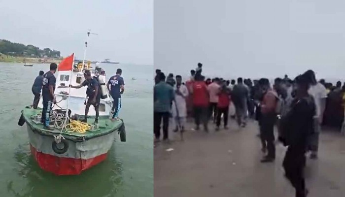 আবারও দৌলতদিয়া ফেরিঘাটে যাত্রীবাহী বাস নদীতে, উদ্ধার তৎপরতা শুরু